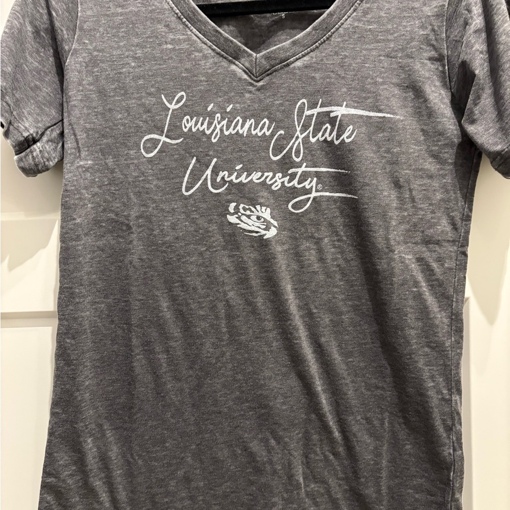 Blue 84 Gray Louisiana State University Women's Tee- Size Small